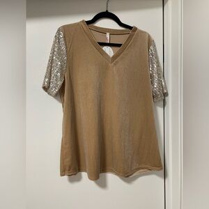 Velvet Sequin Top
